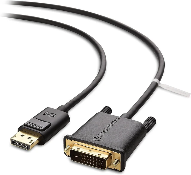 Alt view image 7 of 12 - Cable Matters 2-Pack DisplayPort to DVI Cable (DP to DVI Cable) 6 Feet