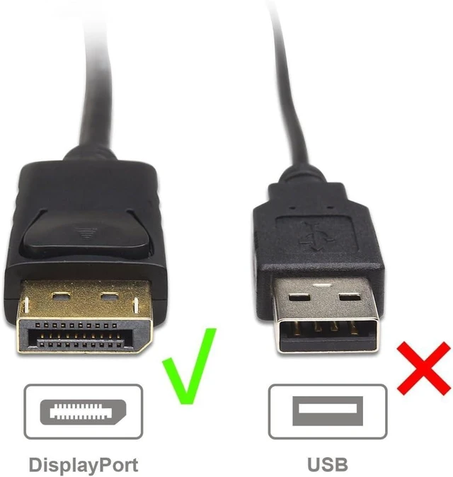 Alt view image 12 of 12 - Cable Matters 2-Pack DisplayPort to DVI Cable (DP to DVI Cable) 6 Feet