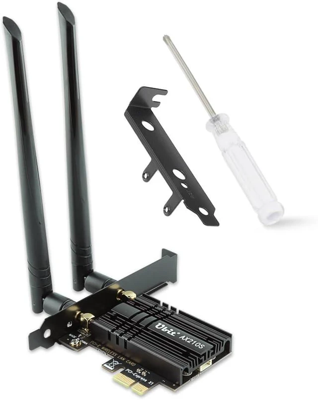 Alt view image 8 of 14 - Ubit AX210 WiFi 6E PCIe Wireless WiFi Card Up to 5400Mbps(6GHz/5GHz/2.4GHz),BT5.3,OFDMA,MU-MIMO,Support Win 11/10 64bit Only