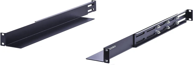 Alt view image 7 of 12 - 1U 4-Post Server Rack Rail, 20.2-32 Inch Adjustable Depth - 110lbs Capacity