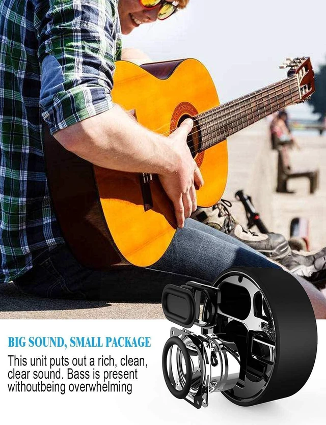 Alt view image 14 of 14 - INSMY C12 IPX7 Waterproof Shower Bluetooth Speaker, Portable Small Speaker, Speakers Bluetooth Wireless Loud Clear Sound Support TF Card Suction Cup for Kayak Canoe Beach Gift (Black)