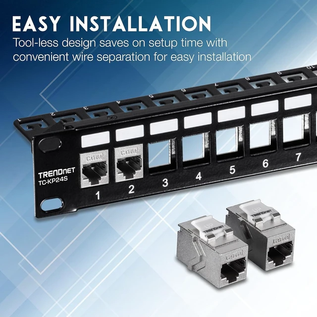 Alt view image 10 of 12 - TRENDnet Cat6A RJ45 Keystone Inline Coupler Keystone Jack, 6-Pack, TC-KC06C6A, Keystone Jack Female to Female for Wall Plates & Blank Shielded Keystone Patch Panels, Ethernet Extender Adapter, Silver