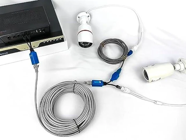 Alt view image 11 of 12 - 4 Pair PoE Ethernet Splitter, RJ45 Cable Sharing Kits, 2-in-1 Cat5 Combiner for 8 Security IP Cameras NVR Surveillance System