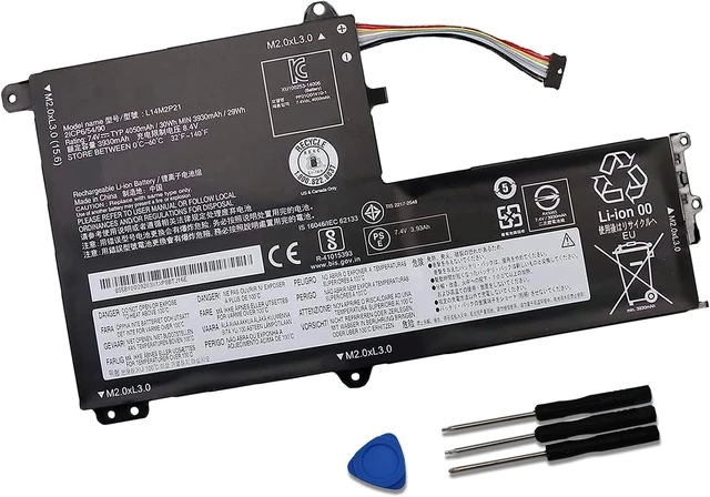 Alt view image 8 of 13 - L14M2P21 Laptop Battery Replacement for Lenovo IdeaPad 330S-14AST 330S-14IKB 330S-15ARR 330S-15AST 330S-15IKB Series L14L2P21 5B10Q39203 5B10Q39204 5B10Q39206 5B10W67199 7.4V 30Wh 4050mAh