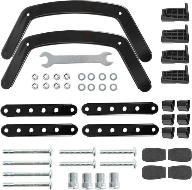 Alt view image 13 of 13 - HUANUO Universal VESA Mount Adapter Kit, Non-VESA Adapter for 17 to 27 Inch Monitor Screens to 75x75 VESA Mount