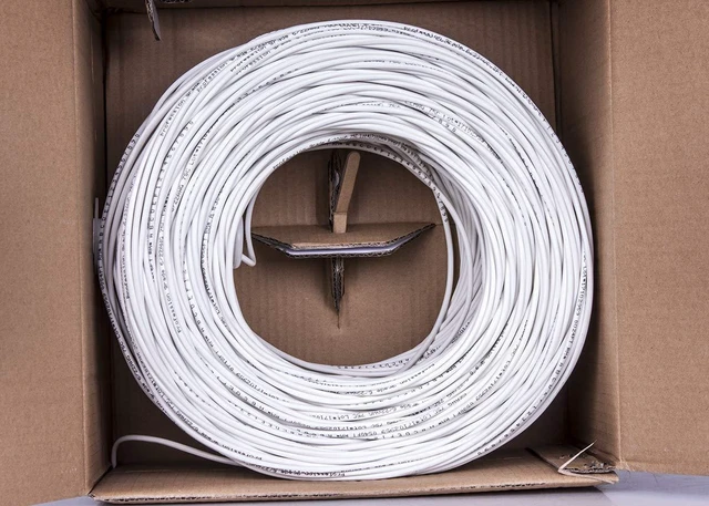 Alt view image 10 of 12 - 22-4 1000 Ft. 22 AWG 2 Pairs 22/4 Alarm Wire Cable 22 Gauge 4 Conductors for Efficient Power and Signal Transmission White