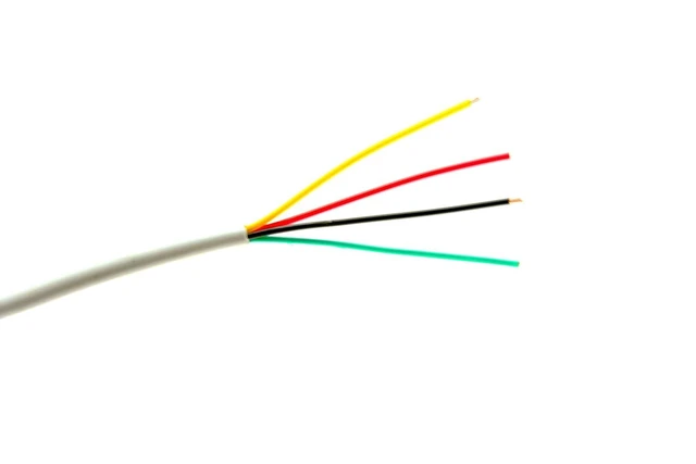 Alt view image 12 of 12 - 22-4 1000 Ft. 22 AWG 2 Pairs 22/4 Alarm Wire Cable 22 Gauge 4 Conductors for Efficient Power and Signal Transmission White