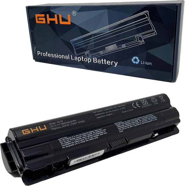 Alt view image 7 of 12 - GHU New Battery 87 Wh 9-Cell JWPHF R795x Compatible with Dell XPS Laptops 14 L401x 15 L502X L501X 17 L702X L701X 61YD0 P/N P11f 312-1123 312-1127 453-10186 J70W7 WHXY3 7800mah Batteries 11.1V