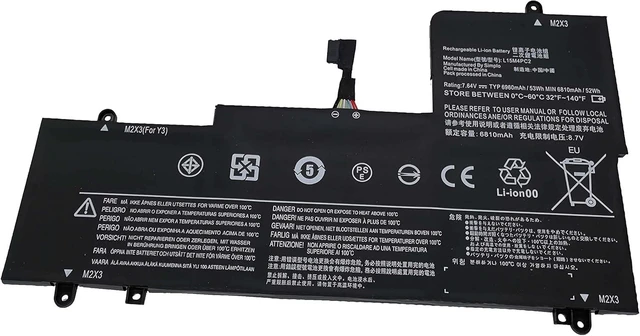 Alt view image 7 of 12 - Fully. New L15M4PC2 L15L4PC2 Replacement Laptop Battery Compatible with Lenovo Yoga 710-14ISK 710-14IKB 710-15IKB 710-15ISK Yoga 710-11 Series 5B10K90778 5B10K90802-7.64V 53Wh