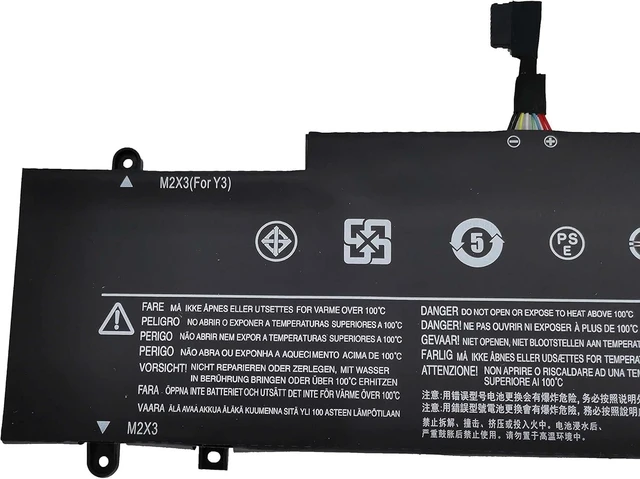 Alt view image 8 of 12 - Fully. New L15M4PC2 L15L4PC2 Replacement Laptop Battery Compatible with Lenovo Yoga 710-14ISK 710-14IKB 710-15IKB 710-15ISK Yoga 710-11 Series 5B10K90778 5B10K90802-7.64V 53Wh