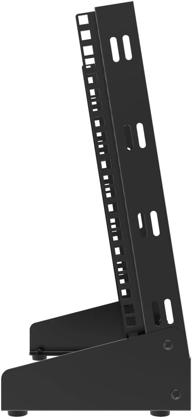 Alt view image 10 of 14 - 8U Small Desktop Network Rack, 10 inch Mini Open Frame Desktop Cabinet for 10 inch Network, Servers, Audio, Video and Studio Equipment Free Standing Home Office Rack (8U)