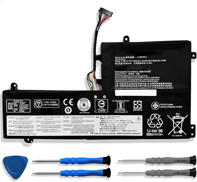 Alt view image 7 of 12 - Dentsing L17M3PG1 L17C3PG1 L17C3PG2 L17M3PG2 Laptop Battery Compatible with Lenovo Legion Y530-15ICH Y540 Y545-PG0 Y740-15IRH Y740-15ICHG Legion Y7000 2019 1050 PG0 Series L17M3PG3 11.25V 52.5Wh