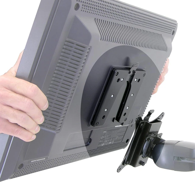 Alt view image 8 of 9 - Ergotron Quick Release Bracket for Monitor and TV Screens Up to 35 lbs, Less Than 3 Inch Display Depth Add-on for VESA Monitor Arms