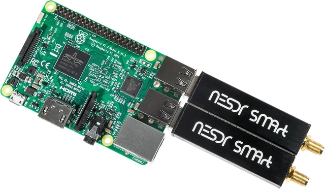 Alt view image 12 of 13 - Nooelec RTL-SDR v5 Bundle - NESDR Smart HF/VHF/UHF (100kHz-1.75GHz) Software Defined Radio. Premium RTLSDR w/ 0.5PPM TCXO, SMA Input, Aluminum Enclosure & 3 Antennas. RTL2832U & R820T2-Based Radio