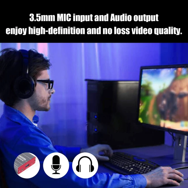 Alt view image 13 of 14 - Mirabox USB3.0 4K HDMI Video Capture Card, 1080P 60FPS HD Game Capture Device Cam Link with HDMI Passthrough Work with DSLR Xbox PS4 Switch for OBS Twitch Game Live Streaming and Recording