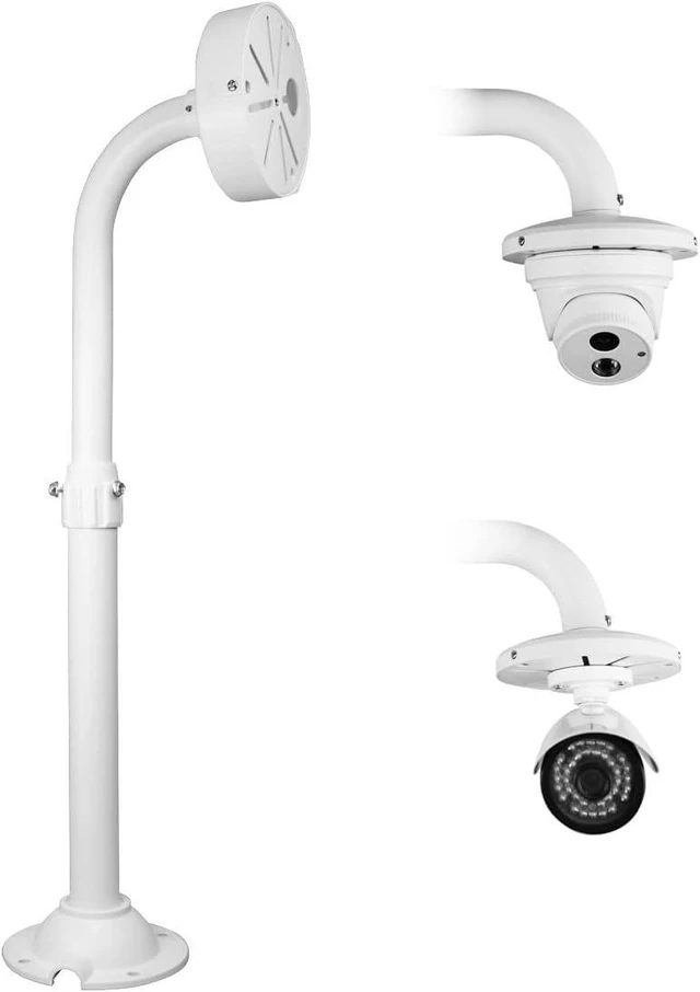 Alt view image 7 of 12 - Security Camera Mount Bracket, Dome Camera Mount Universal Camera Wall Mounting Bracket/IP Camera for CCTV Security Camera, L Type (16-25 inch)