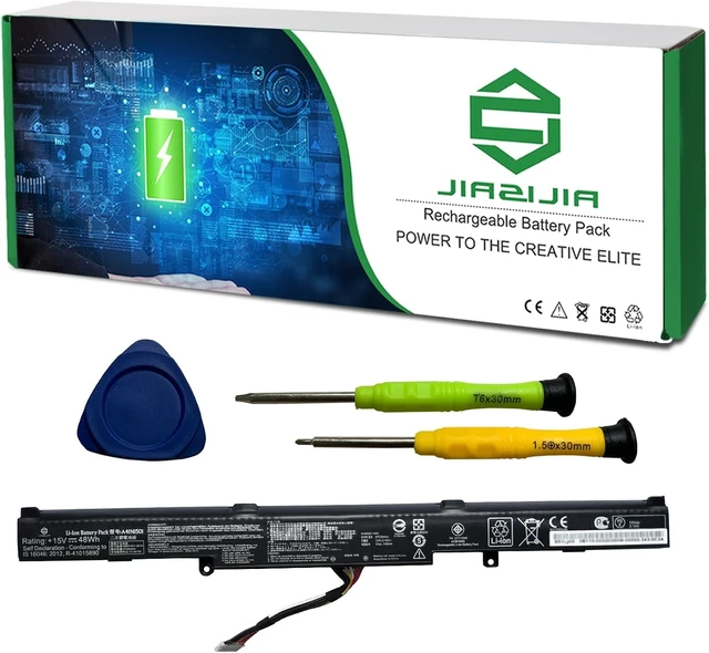 Alt view image 7 of 10 - A41N1501 Laptop Battery Replacement for Asus Rog G752VW GL752 GL752JW GL752V GL752VLM GL752VW GL752VW-DH74 GL752VWM N552 N552V N552VW N552VX N752 N752V Series A41LK9H L41LK2H 15V 48Wh 3100mAh