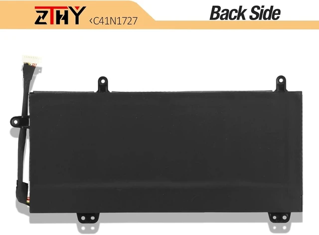Alt view image 13 of 14 - ZTHY C41N1727 Laptop Battery Replacement for Asus Zephyrus M GM501 GM501G GM501GM GM501GS ROG GU501 GU501G GU501GM GM501G-SEI006T GM501GS-EI015T GU501GM-BI7N8 GM501GM-EI005T GM501GS-EI003T 15.4V 55Wh