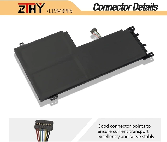 Alt view image 11 of 14 - 57Wh L19M3PF6 Laptop Battery Replacement for Lenovo Ideapad 5-15IIL05 5-15ARE05 5-15ITL05 5-15ARE05 5 15IAL7 5 15ABA7 Series L19L3PF2 L19C3PF5 L19M4PF1 L19L4PF1 L19C4PF1 L19D3PF3 L19C3PF4 11.52V