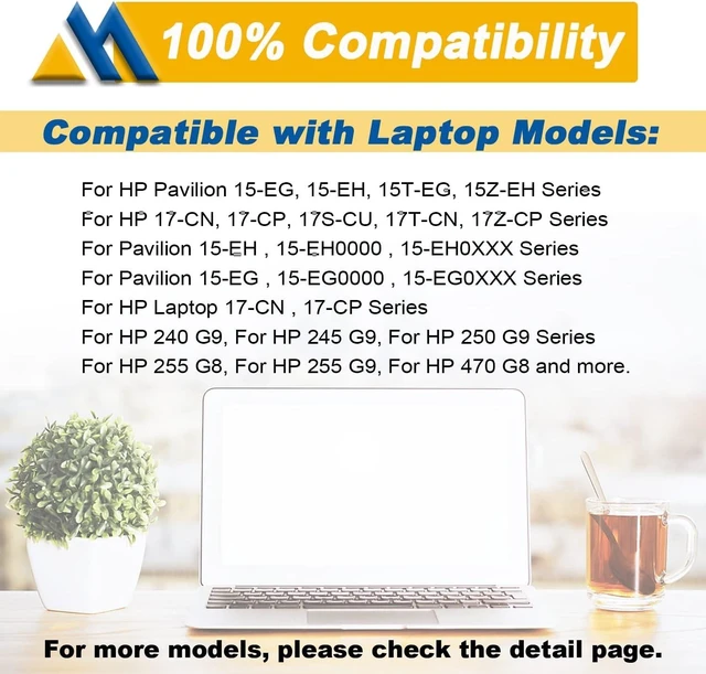 Alt view image 12 of 14 - 41.04Wh HW03XL L97300-005 Laptop Battery Replacement for HP Pavilion 15-EG 15-eg0xxx 15-eg0073cl 15-eg0070wm 15-EH 17-CN 17-cn0xxx 17-CP 17-cpo700dx Series L96887-421 l97300-005 HW03041xl-pl