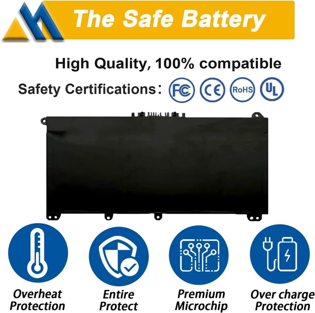 Alt view image 10 of 14 - 41.04Wh HW03XL L97300-005 Laptop Battery Replacement for HP Pavilion 15-EG 15-eg0xxx 15-eg0073cl 15-eg0070wm 15-EH 17-CN 17-cn0xxx 17-CP 17-cpo700dx Series L96887-421 l97300-005 HW03041xl-pl