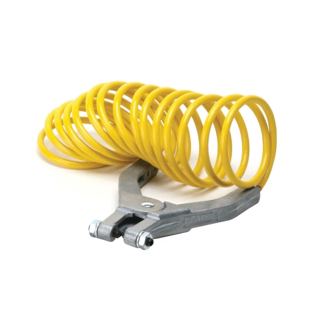 Alt view image 5 of 6 - Justrite 08497 10' Long Insulated Grounding Wire with Hand Clamp and 1-4'' Terminal