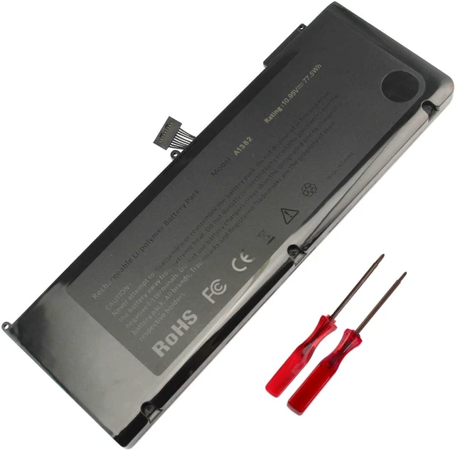 Alt view image 12 of 12 - Futurebatt A1286 A1382 Laptop Battery for MacBook Pro 15 inch Mid 2012 Early 2011 Late 2011 Replacement for MacBook Pro 8,2 9,1