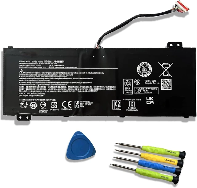 Alt view image 7 of 12 - AP18E8M AP18E7M Battery for Acer Nitro 5 AN515-55 AN515-52 AN515-44 AN515-43 AN515-45 AN515-44-R99Q AN517-52 AN517-55 Nitro 7 AN715-51 Aspire 7 A715-74G-7511 Predator Helios 300 PH315-52 PH315-53