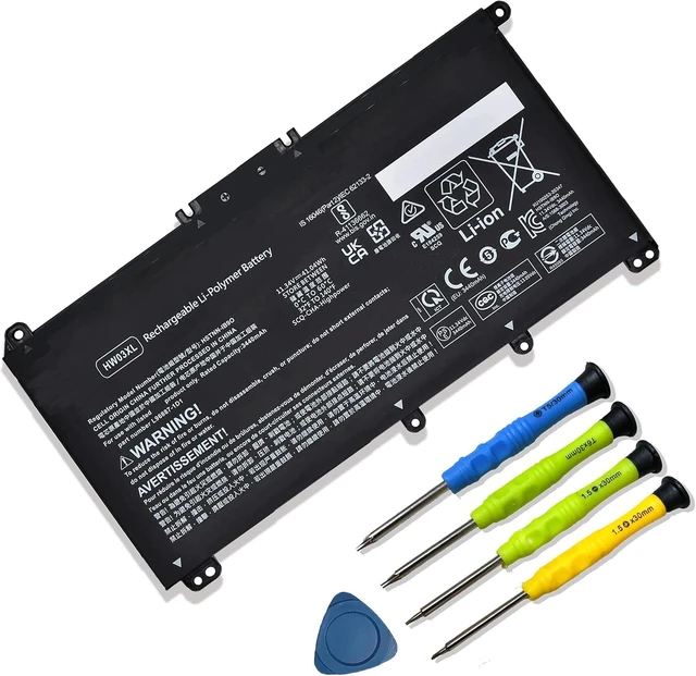 Alt view image 8 of 14 - 41.04Wh HW03XL L97300-005 Laptop Battery Replacement for HP Pavilion 15-EG 15-eg0xxx 15-eg0073cl 15-eg0070wm 15-EH 17-CN 17-cn0xxx 17-CP 17-cpo700dx Series L96887-421 l97300-005 HW03041xl-pl