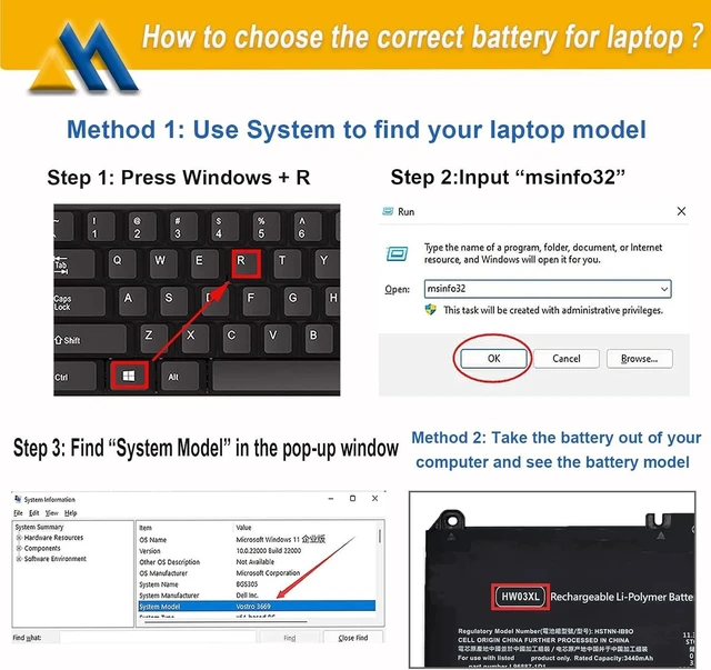 Alt view image 13 of 14 - 41.04Wh HW03XL L97300-005 Laptop Battery Replacement for HP Pavilion 15-EG 15-eg0xxx 15-eg0073cl 15-eg0070wm 15-EH 17-CN 17-cn0xxx 17-CP 17-cpo700dx Series L96887-421 l97300-005 HW03041xl-pl