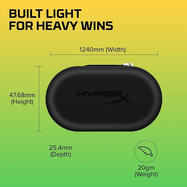 Alt view image 14 of 14 - HyperX Cloud Earbuds II 14mm Drivers, Four Eartips, Hard-Shell Carrying Case, Low-Profile 90° Plug, 3.5mm Plug, Built-in Microphone, Multi-Function Button, PC, Mobile, Nintendo Switch Red