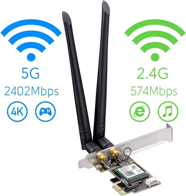 Alt view image 11 of 14 - Cudy New AX3000 Wireless WiFi 6 PCIe Card for PC, Bluetooth 5.2, AX200, 3000Mbps WiFi 6 Speed, Bluetooth 5.2/5/4.2/4.0, 802.11ax/ac/a/b/g/n, Windows 11, 10, WE3000 V2