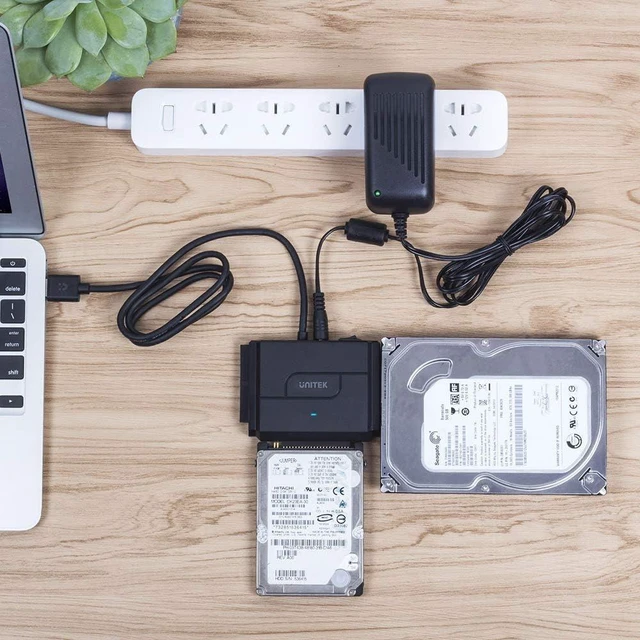 Alt view image 14 of 14 - Unitek SATA/IDE to USB 3.0 Adapter, IDE Hard Drive Adapter Kit Recovery Converter for Universal 2.5"/3.5" Inch IDE and SATA External HDD/SSD, Support 10TB