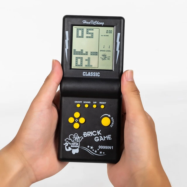 Alt view image 11 of 14 - 3 Pcs Handheld Retro Brick Game Nostalgic Puzzle Children's Game Console | 3.5-inch Large Screen,Build-in 23 Classic Games-Block Tank Racing Electronic Game for Adults or Kids (3 Pcs Black Tetri)