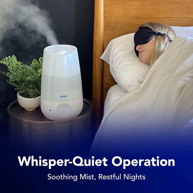 Alt view image 12 of 14 - Filter-Free Plus Cool Mist Humidifier for Medium Rooms, 1.2 Gal Tank | Filter-free cool mist ultrasonic humidifier for baby, kids, and adult rooms, works with VapoPads, easy clean humidifier
