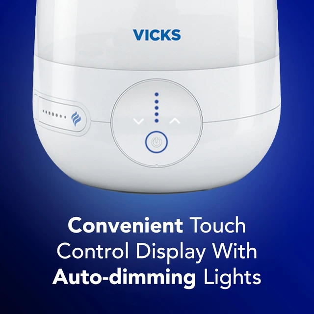 Alt view image 14 of 14 - Filter-Free Plus Cool Mist Humidifier for Medium Rooms, 1.2 Gal Tank | Filter-free cool mist ultrasonic humidifier for baby, kids, and adult rooms, works with VapoPads, easy clean humidifier