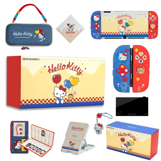 Alt view image 8 of 14 - Switch Accessories Bundle for Switch OLED:Carrying Case,Protective Case,Game Card Case,Screen Protector,Playstand,Thumb Grip Caps and More(11 in 1)