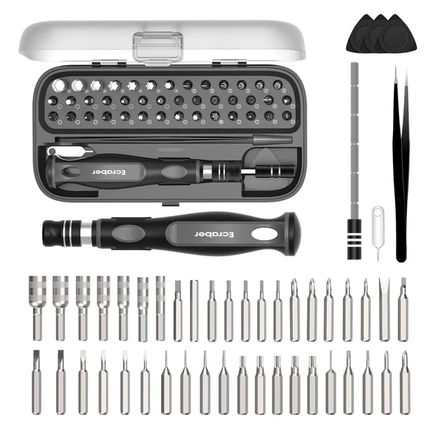 Alt view image 7 of 12 - 48-in-1 Precision Magnet screwdriver sets, Ergonomic Anti-slip Design, S2 Steel Small Repair Tool Kit for iPhone, Watch, Macbook, Computer, Laptop, PS4 PS5, Xbox, Switch, Glasses