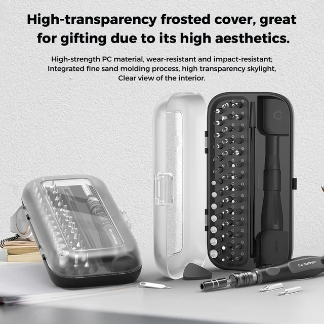 Alt view image 12 of 12 - 48-in-1 Precision Magnet screwdriver sets, Ergonomic Anti-slip Design, S2 Steel Small Repair Tool Kit for iPhone, Watch, Macbook, Computer, Laptop, PS4 PS5, Xbox, Switch, Glasses
