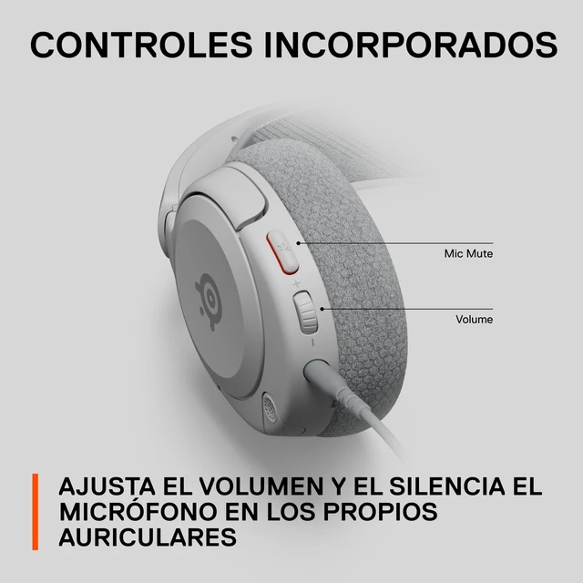 Alt view image 9 of 14 - Arctis Nova 1P Multi-System Gaming Headset Hi-Fi Drivers 360° Spatial Audio Comfort Design Durable Lightweight Noise-Cancelling Mic PS5/PS4, PC, Xbox, Switch - White