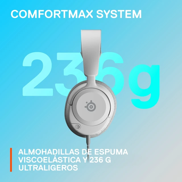 Alt view image 10 of 14 - Arctis Nova 1P Multi-System Gaming Headset Hi-Fi Drivers 360° Spatial Audio Comfort Design Durable Lightweight Noise-Cancelling Mic PS5/PS4, PC, Xbox, Switch - White