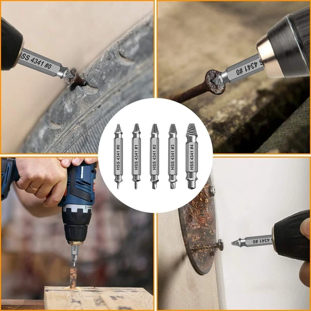 Alt view image 13 of 14 - Gifts for Men,Damaged Screw Extractor Set,Christmas Stocking Stuffers for Adults Men Him,Mens Gifts for Dad,Husband,Stripped Screws Bolt Drill Bit Tools for Easy Removal of Rusty Broken Screw