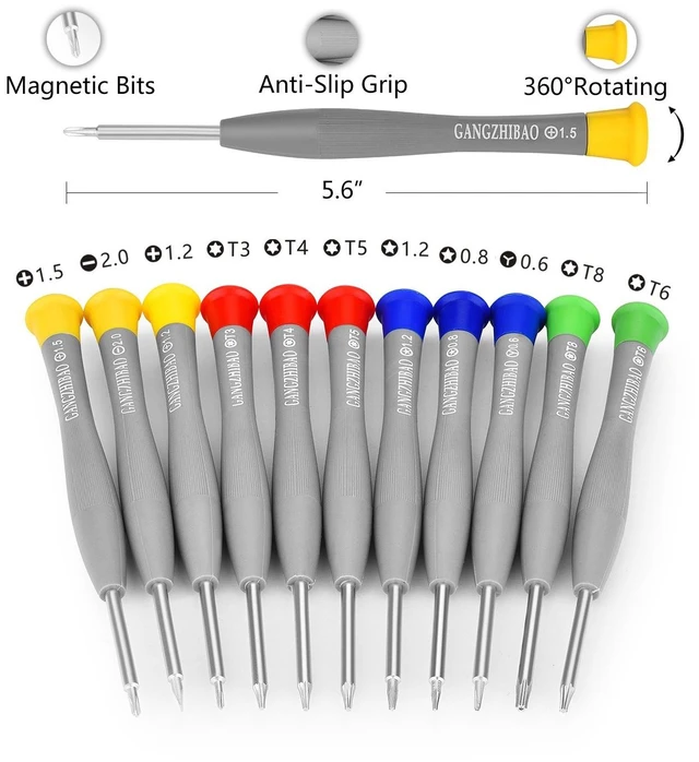 Alt view image 11 of 14 - 21pcs Precision Screwdriver Set Magnetic, Repair Tools Kit for Fix Phone/iphone,Computer/PC,Tablet/Pad,Watch,PS4 - Replace Screen Battery Camera Small Electronics Open Pry Tool Kits Sets DIY