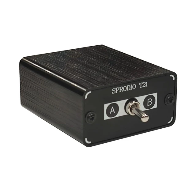 Alt view image 7 of 12 - 2 PORT 3.5mm Stereo Audio Switch Box AUX headphone Speaker Manual selector switcher Use 6A toggle switch (2 in 1 out / 1 in 2 out) -T21