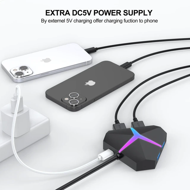 Alt view image 14 of 14 - Multi USB Port Hub, 5Gbps High Speed Data Transfer USB 3.0 Multiport Adapter Expander 4 Port, Extra USB Ports Extender for Laptop Mac Computer PC Desktop PS5
