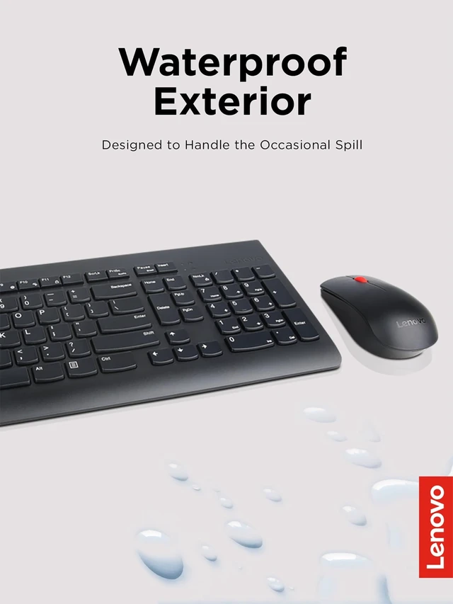 Alt view image 11 of 12 - 510 Wireless Keyboard & Mouse Combo, 2.4 GHz Nano USB Receiver, Full Size, Island Key Design, Left or Right Hand, 1200 DPI Optical Mouse, GX30N81775, Black