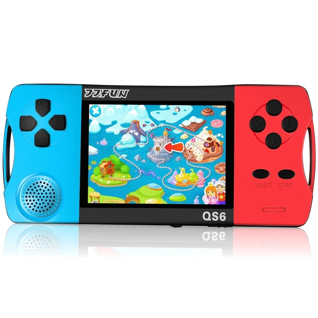 Alt view image 8 of 14 - Handheld Game for Kids with 3.5" IPS Large Screen 216 Video Games | Built-in Games,No WiFi Needed,USB-C Recharge,6+Hrs Playtime,Arcade Electronic Toy,Xmas Present for Boys Girls 4-13,Blue+Red