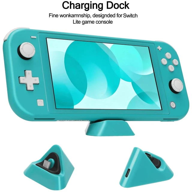 Alt view image 11 of 14 - Switch Lite Case 16-in-1 Accessories Bundle for Nintendo Switch Lite (2019) | Carrying Case,TPU Case Cover with Screen Protector,Charging Dock,Playstand,Game Card Case,USB Cable,Stylus,Thumb Grip Caps