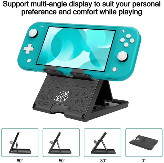 Alt view image 14 of 14 - Switch Lite Case 16-in-1 Accessories Bundle for Nintendo Switch Lite (2019) | Carrying Case,TPU Case Cover with Screen Protector,Charging Dock,Playstand,Game Card Case,USB Cable,Stylus,Thumb Grip Caps
