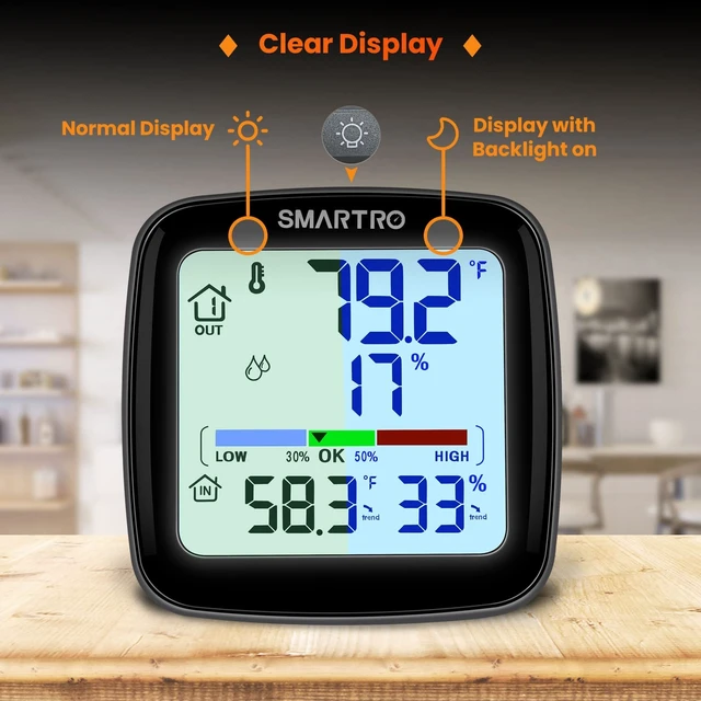 Alt view image 13 of 14 - SC92 Professional Digital Wireless Indoor Outdoor Thermometer | Hygrometer Room Humidity Gauge Temperature and Humidity Meter Pro Accuracy Calibration